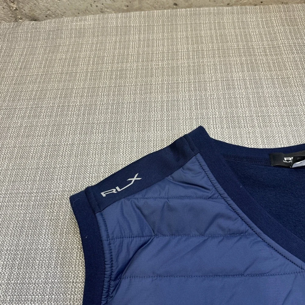 RLX Ralph Lauren Hybrid Quilted Golf Vest 3XL Navy Performance Pullover